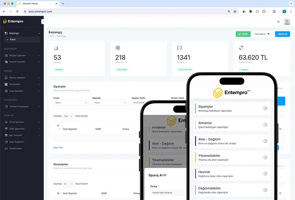 Entempro PLUS - Halı Yıkama Programı