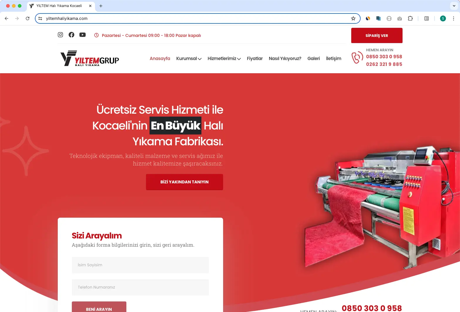 Entempro WEB - Halı Yıkama Web Sitesi